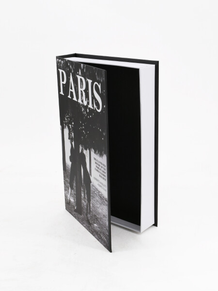 LIBRO CAJA PARIS DECORATIVO NEGRO
