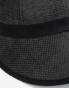 Sombreros Playa Visera Negra Con Moño Trasero - Negro