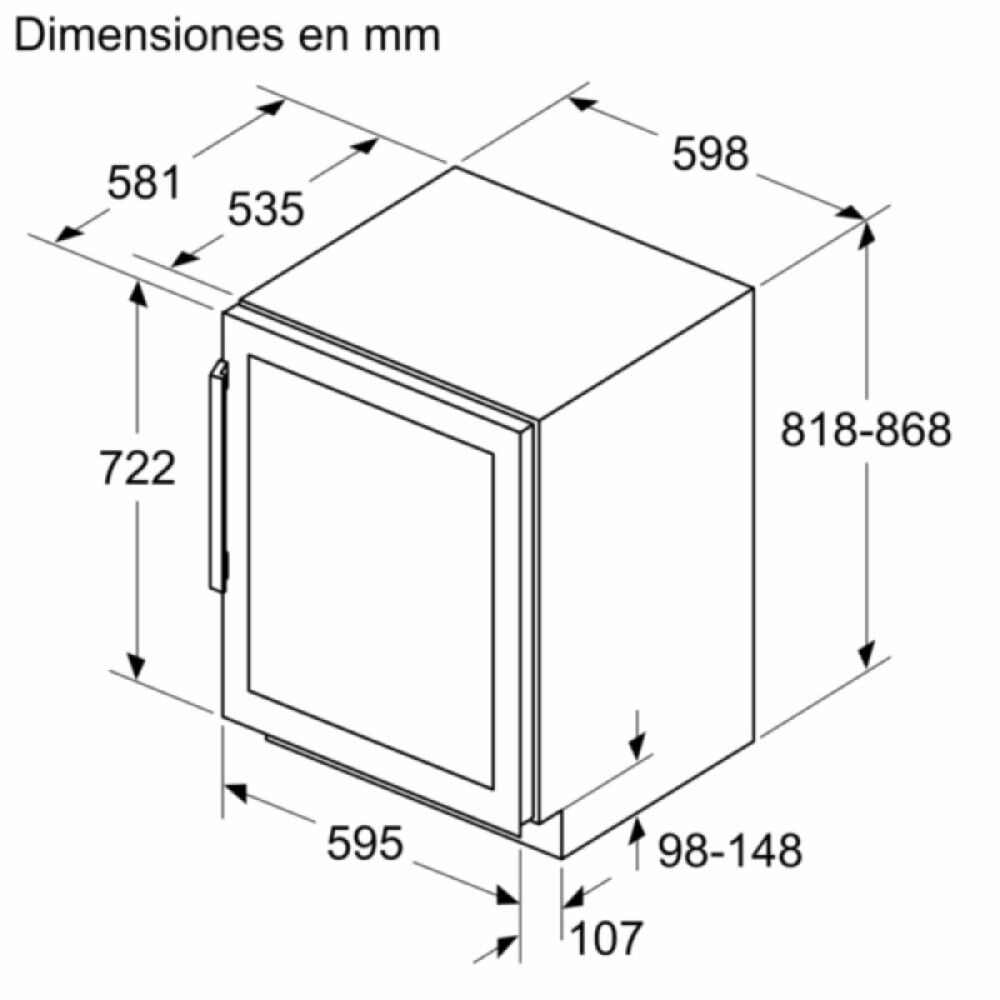 Vinoteca Bosch KUW21AHG0 negro