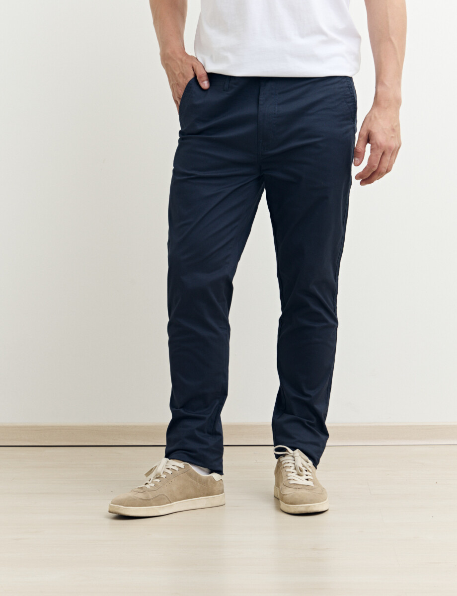 080575 PANTALON HARRINGTON LABEL Azul Oscuro