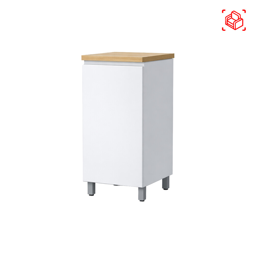 BAJO MESADA 40 CM MDF BLANCO SUECIA