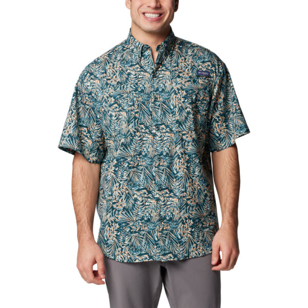 Camisa Super Tamiami SS Hombre Midnight Teal T