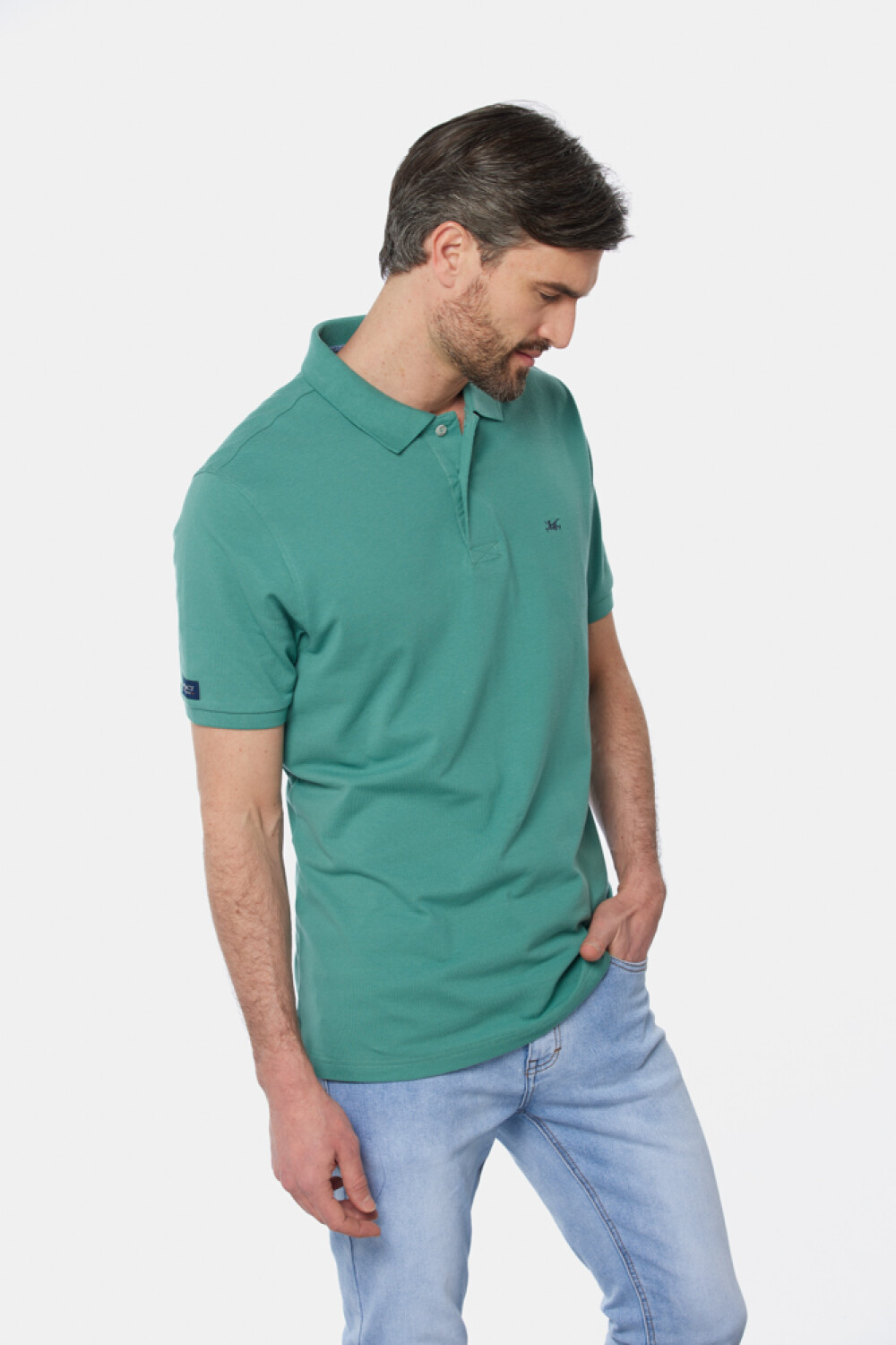 REMERA POLO LISA Verde Claro