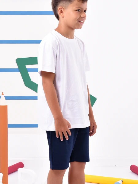 REMERA BASICA MANGA CORTA BLANCO