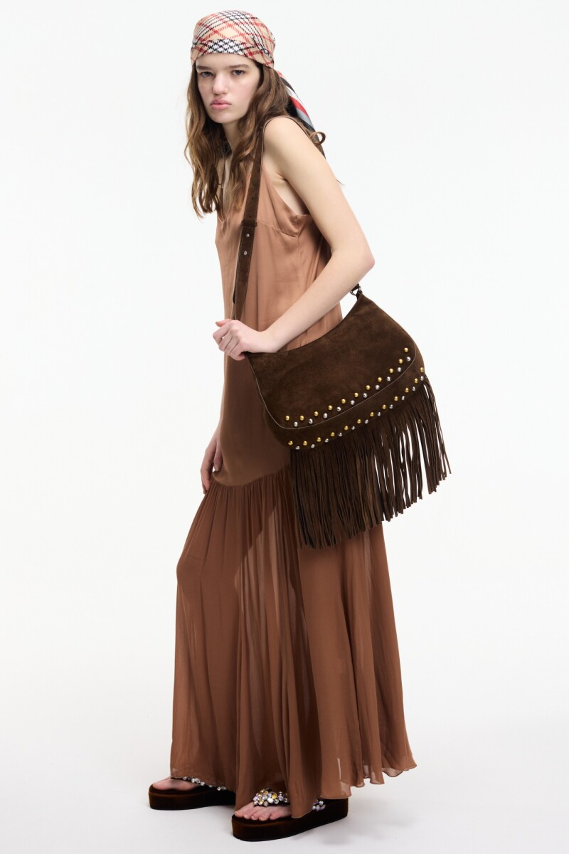 Vestido largo Marron