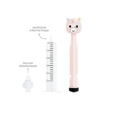 Jeringa lavado nasal Unicornio rosa