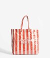 Shopper Rayada Rojo Medio