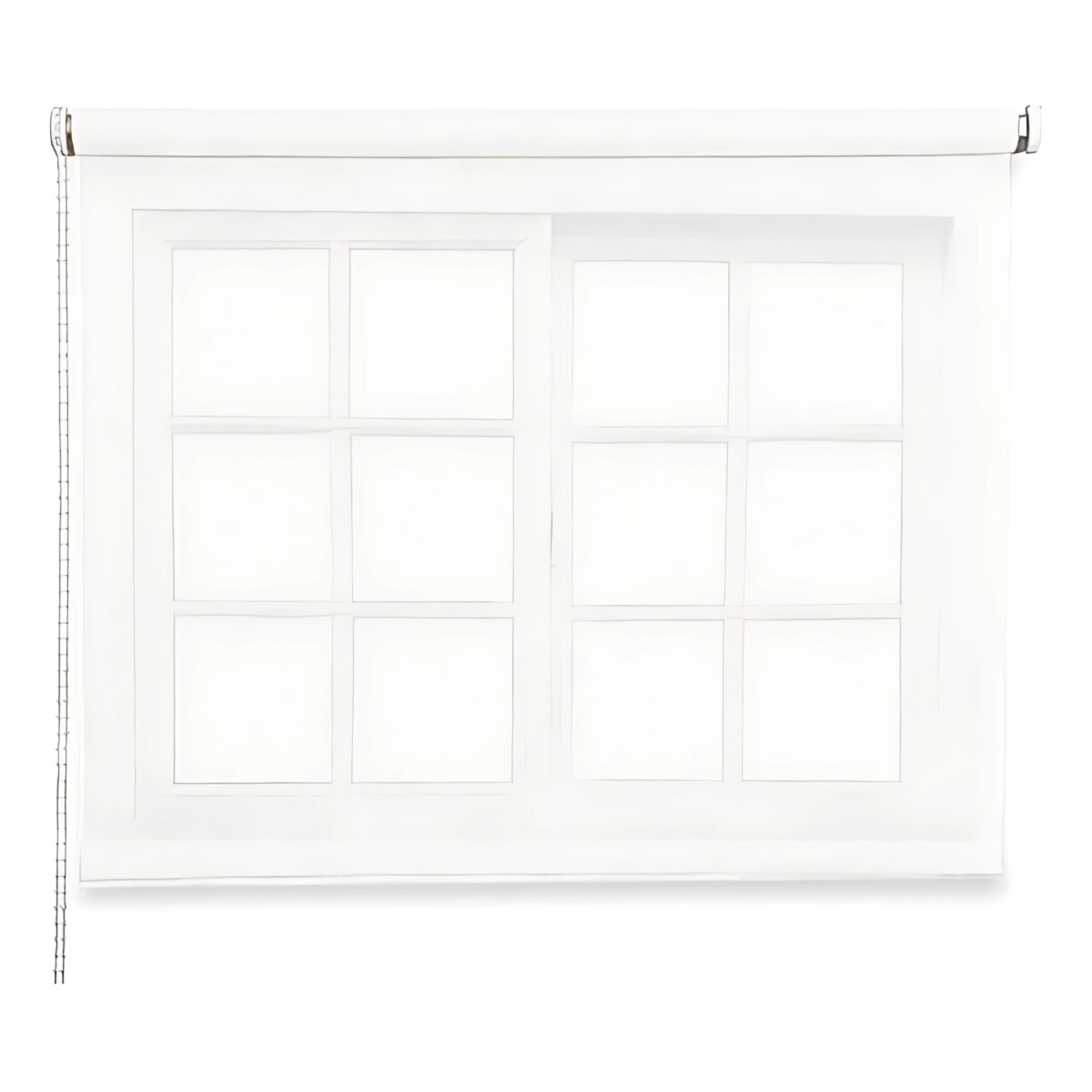 Cortina Roller Rústica Lumax 1.6x2.0m Para Ventana Enrollable Fácil instalación - Blanco 