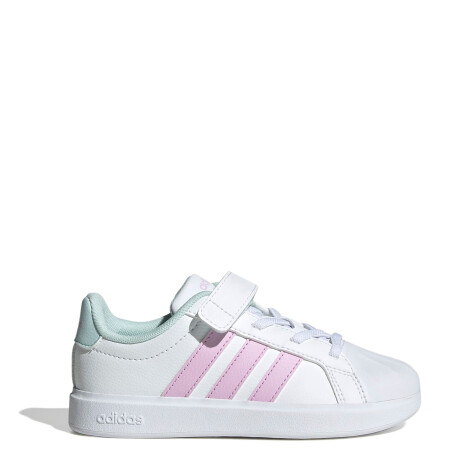 Championes de Niños Adidas Streettalk Velcro Blanco - Rosado