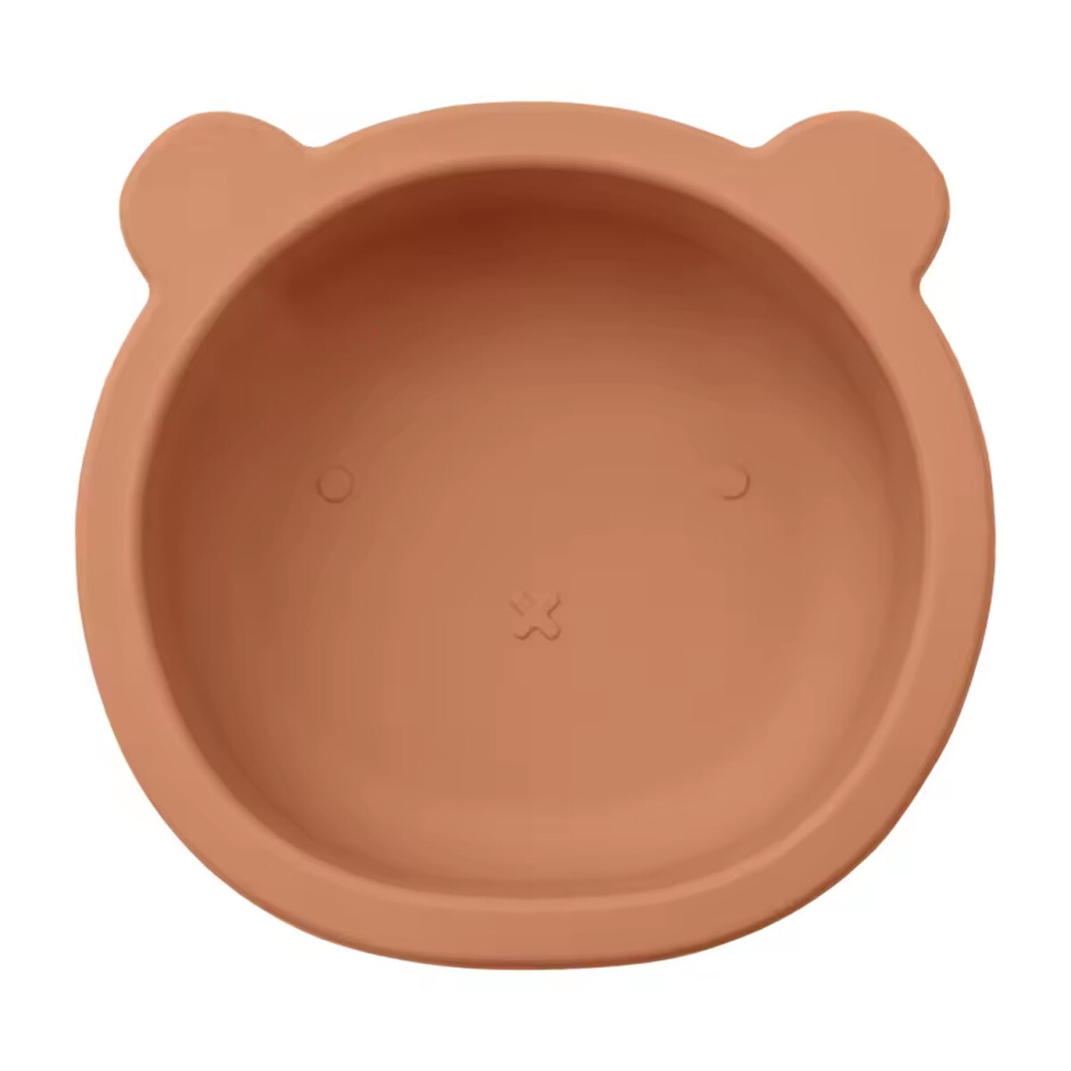 Bowl Tazón Irrompible Diseño Oso p/ Comida Bebé en Silicona - Salmón 