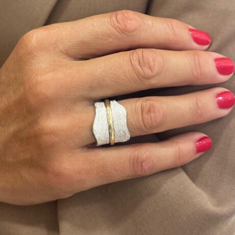 Anillo Celine - Plata y Oro Anillo Celine - Plata y Oro