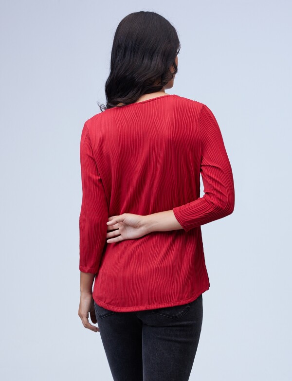 Blusa Zip ROJO