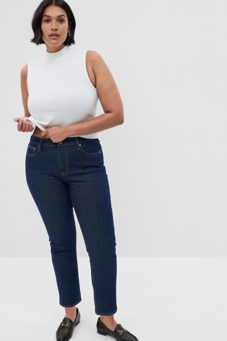 Jean Vintage Slim Mujer Dark Indigo