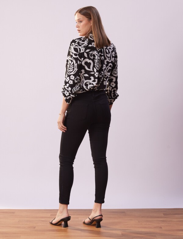 Jean Skinny Ankle NEGRO