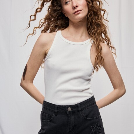 SHORT FLORE Negro