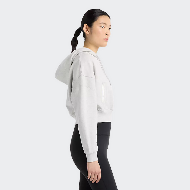 Campera New Balance French Terry Full Blanco