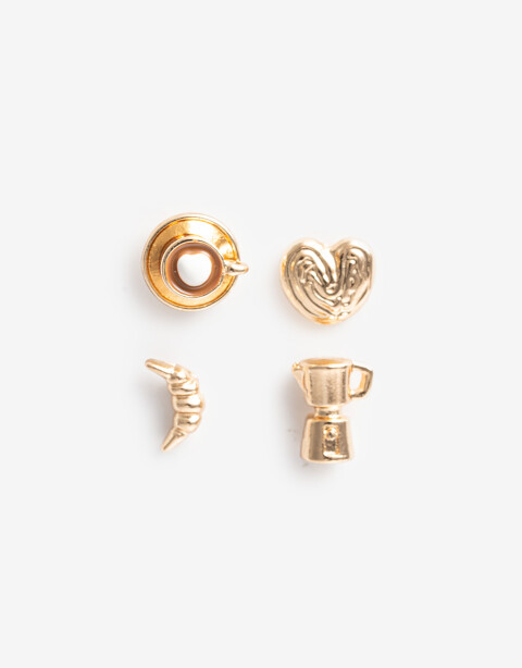 Aros Sets Metal Set De Aros Coffee Club - Dorado