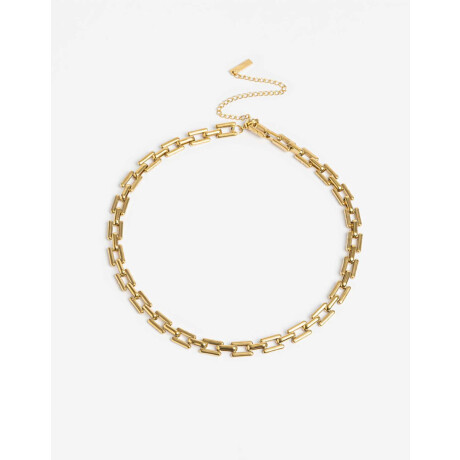 Collares Cortos Metal Dorado