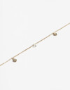 Collares Cortos Strass Collar Corto De Corazones Cubic - Dorado