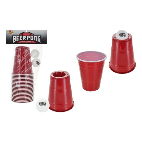 JUEGO DE MESA BEER PONG 22 VASOS + 2 PELOTITAS DE PING PONG P/ADULTO 21989 Q8 M1 JUEGO DE MESA BEER PONG 22 VASOS + 2 PELOTITAS DE PING PONG P/ADULTO 21989 Q8 M1