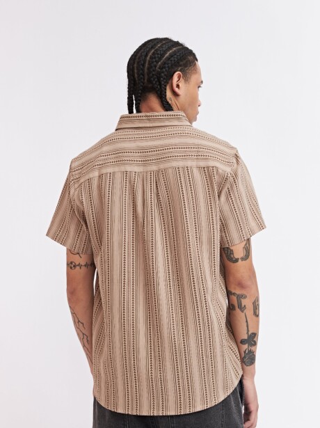 CAMISA RAY MARRON