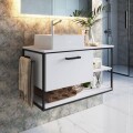 MUEBLE DE BAÑO SUSPENDIDO 80 CM S/BACHA - BLANCO MUEBLE DE BAÑO SUSPENDIDO 80 CM S/BACHA - BLANCO