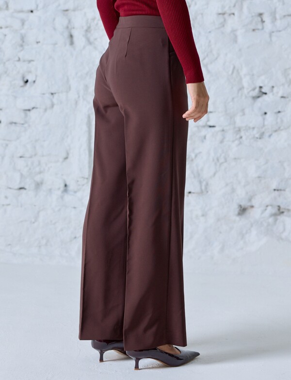 Pantalon Relaxed & Wide Leg MARRON