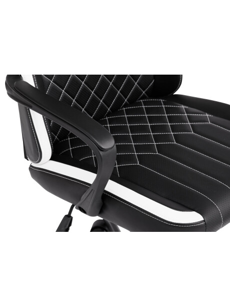 Silla gaming LERBJERG polipiel negro/blanco Silla gaming LERBJERG polipiel negro/blanco
