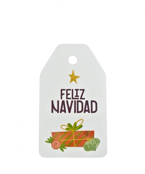 Tag colgante navidad 5x8,5 cm DISEÑO 4