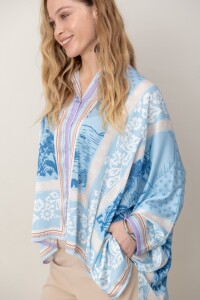 CAMISA PALMAR Celeste