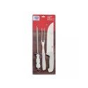 KIT ASADO 3 PIEZAS CUCHILLO, TENEDOR, CHAIRA MOR Sin color
