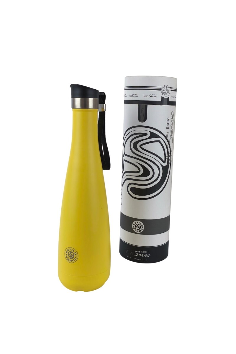 Termo de acero 750 ml Amarillo