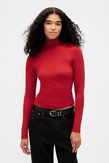 Remera Polera Mujer Modern Red