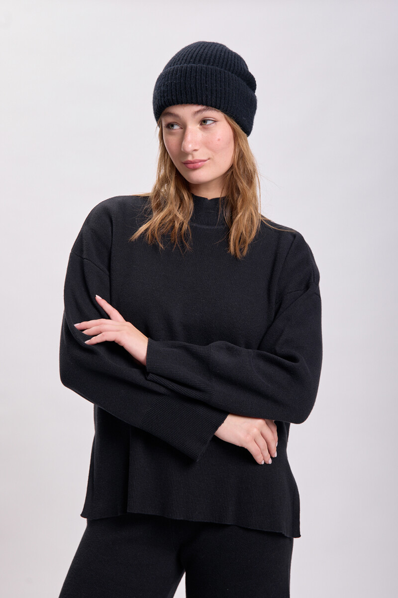 Polera punto Negro