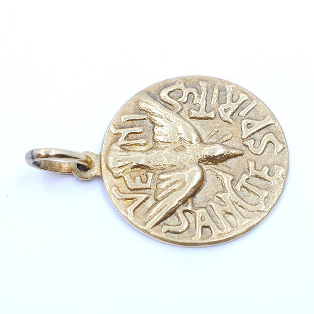 Medalla Espiritu Santo En Oro 18K Medalla Espiritu Santo En Oro 18K