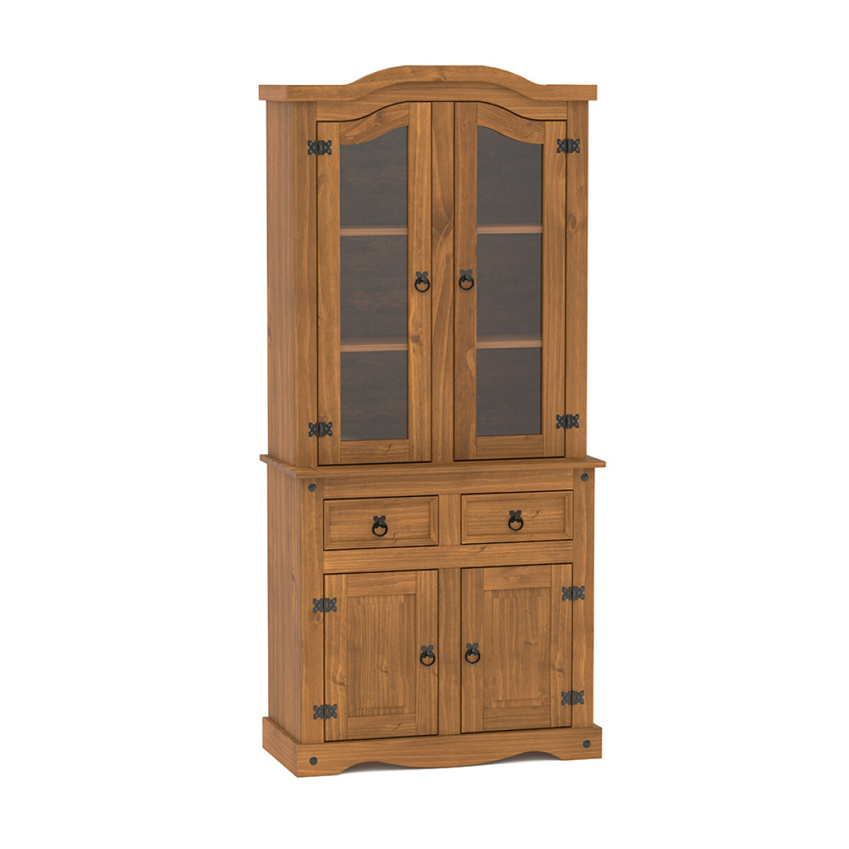 Modular Cristalero 4P2C Línea Naturale - Roble 