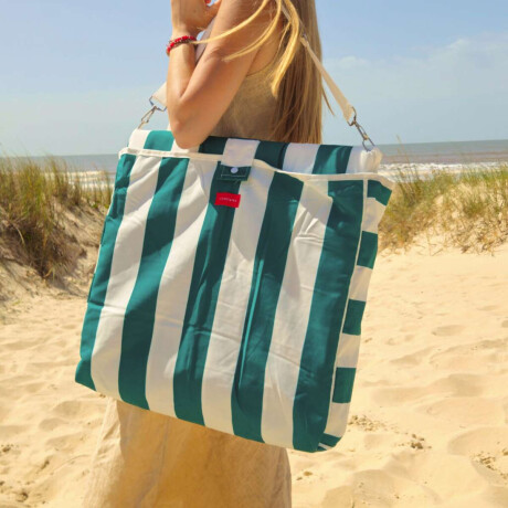 Reposera plegable y acolchada con correa Club Petates Verde