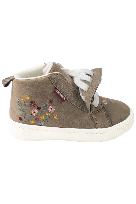 Botas con flores bordadas Sin color
