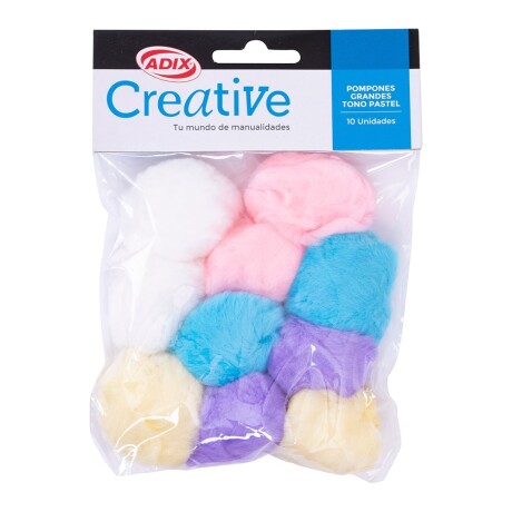 Confetti Creative Pompon Pastel x10 Confetti Creative Pompon Pastel x10