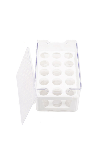 CONTENEDOR PORTA HUEVOS 30 HUEVOS TRANSPARENTE