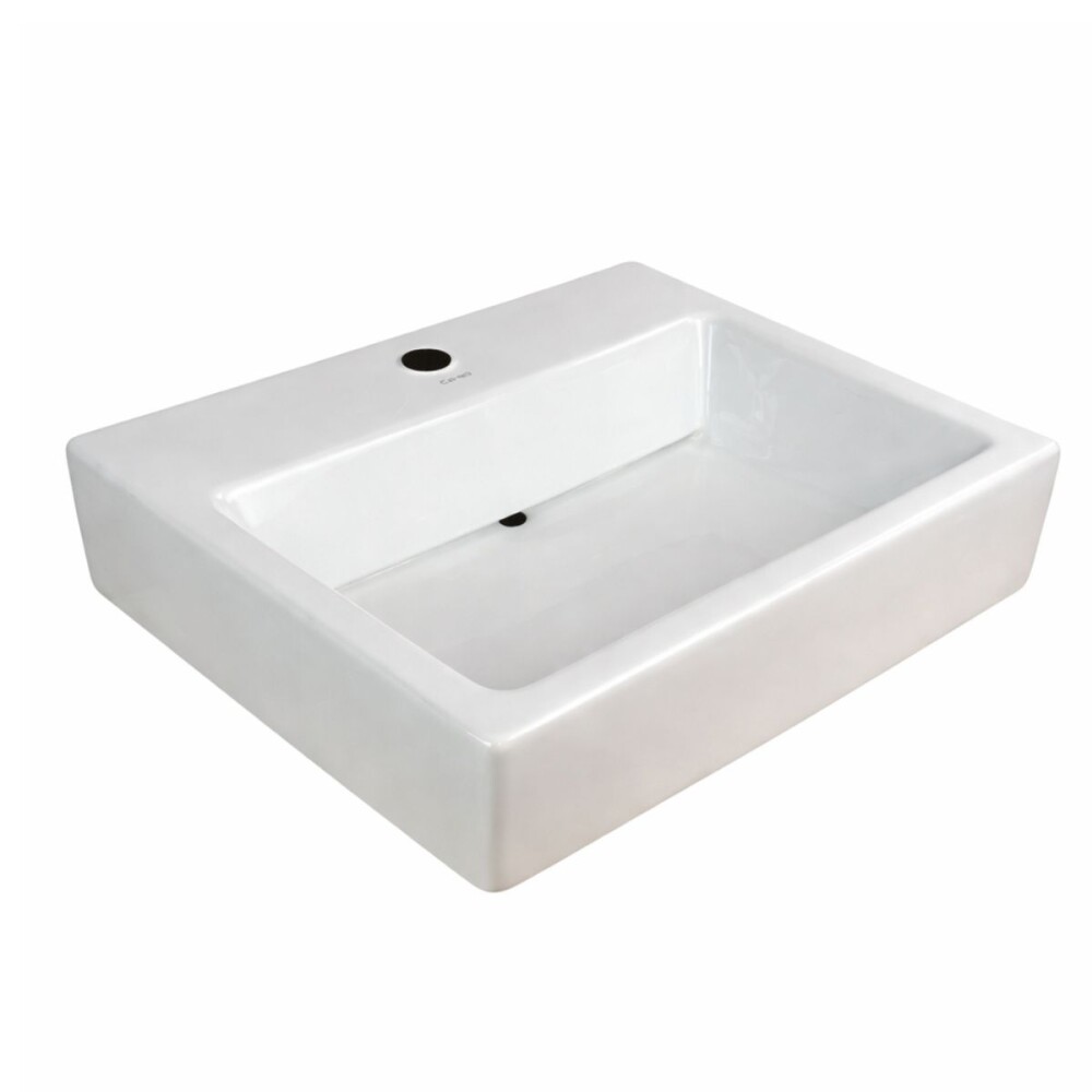 Bacha de apoyo rectangular 57x46 cm c/mesa blanca Dmc Bacha De Apoyo Rectangular 57x46 Cm C/mesa Blanca Dmc