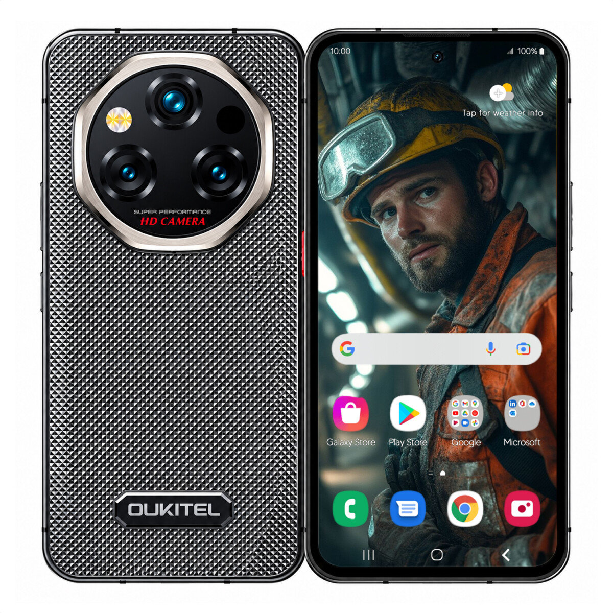 Celular De Trabajo Oukitel Wp210 5g 36(12+24)gb 512gb Amoled 108mp - CEL OUKITEL WP210 5G 12/512GB NEGRO 