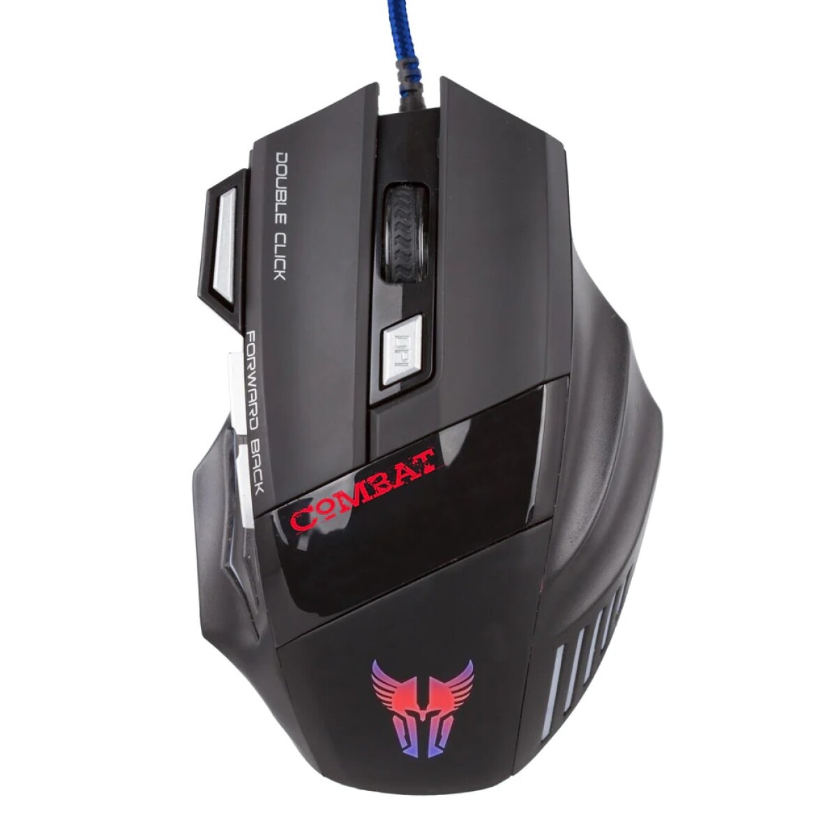 MOUSE GAMING COMBAT MS42 USB 7 BOTONES,COLOR NEGRO - 001 