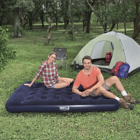 Set Camping Bestway 2P c/ Carpa Autoarmable Colchón Inflador Multicolor