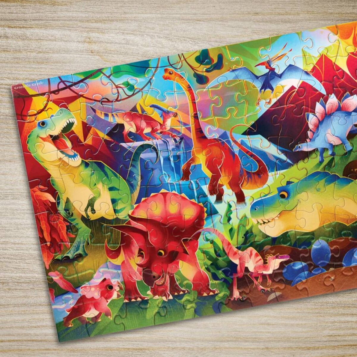 Puzzle Holográfico Crocodile Creek 100 Piezas 45 cm x 60 cm - Dinosaurio 