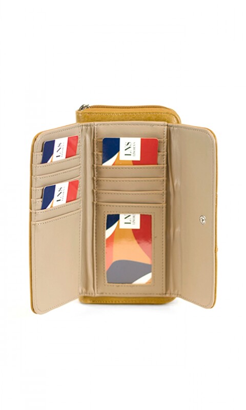 BILLETERA GLADIOLO MOSTAZA