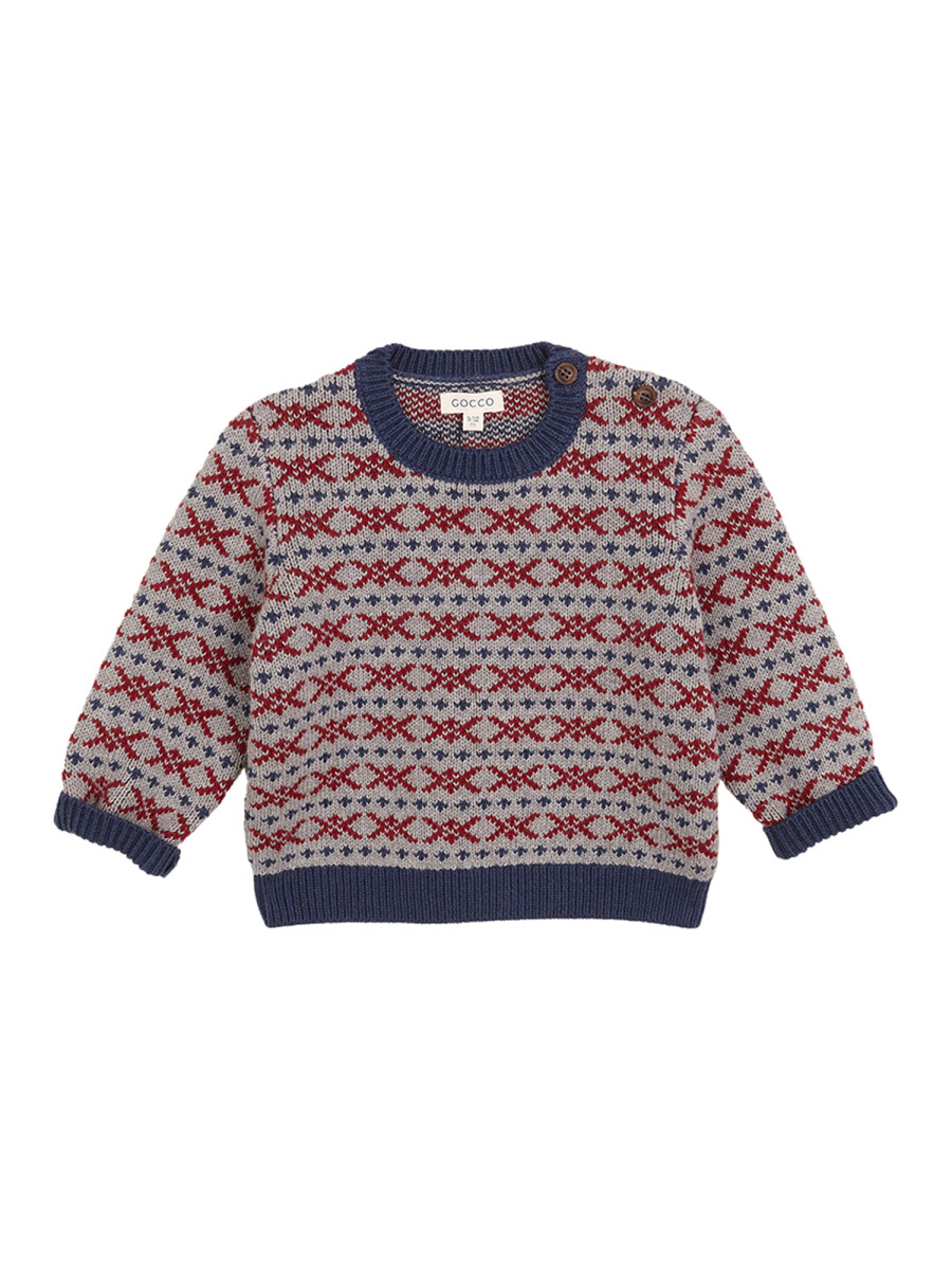 Jersey Greca Gris Medio