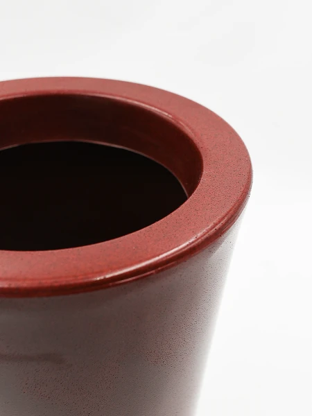 MACETA 17X30CM ROJO MARMOLADO BORDEAUX