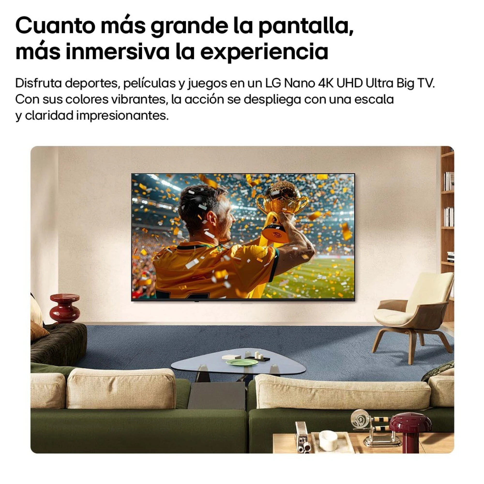 Pantalla grande, experiencia inmersiva