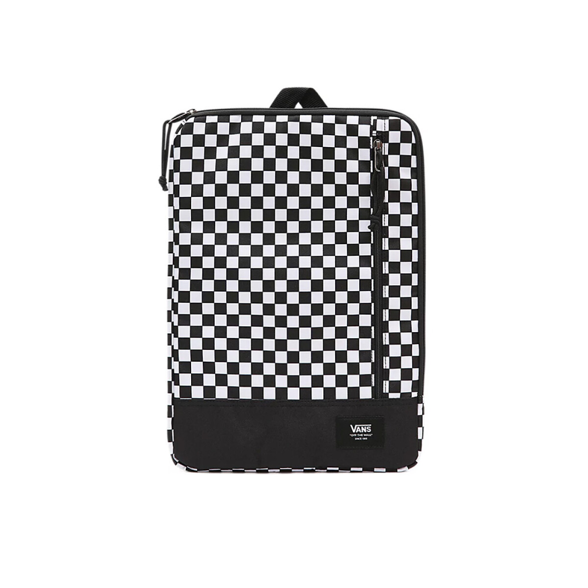 Bolso para laptop Vans estampado de ajedrez - Black/White 